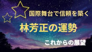 林芳正の占い。運勢とこれからの展望を占った星空イメージ